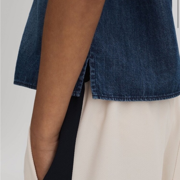 Reiss Kids Sandie Rhinstone Denim Shirt - Light Wash - Picture 4 of 11